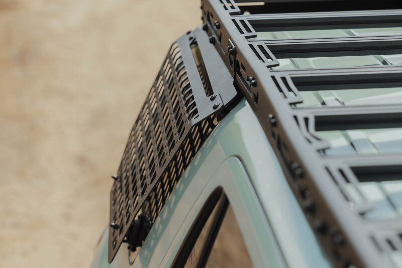 Toyota 4Runner Exterior Window Molle Panels - Passenger - DV8 Offroad - DV8 5th Gen 4Runner Roof Rack (RRTF3-02) - Black - `25-`26